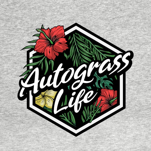 Floral Badge Autograss Life by walaodesigns